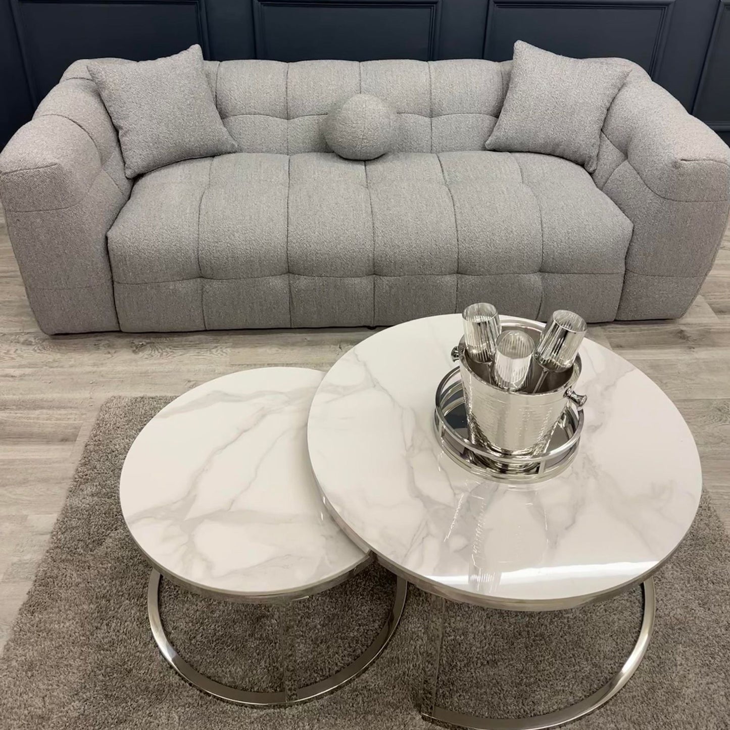 Bubble Boucle 3 Seater Sofa