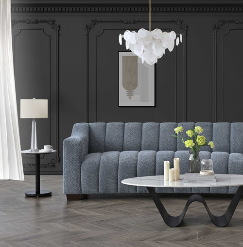 Aluxo Astoria 3 Seater Sofa in Iron Boucle