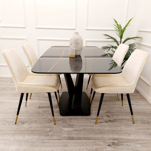 Apollo 1.6 Black Dining Table
