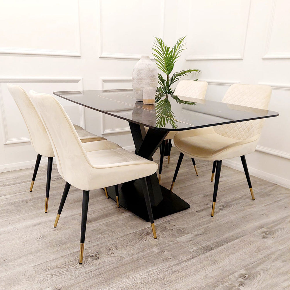 Apollo 1.6 Black Dining Table