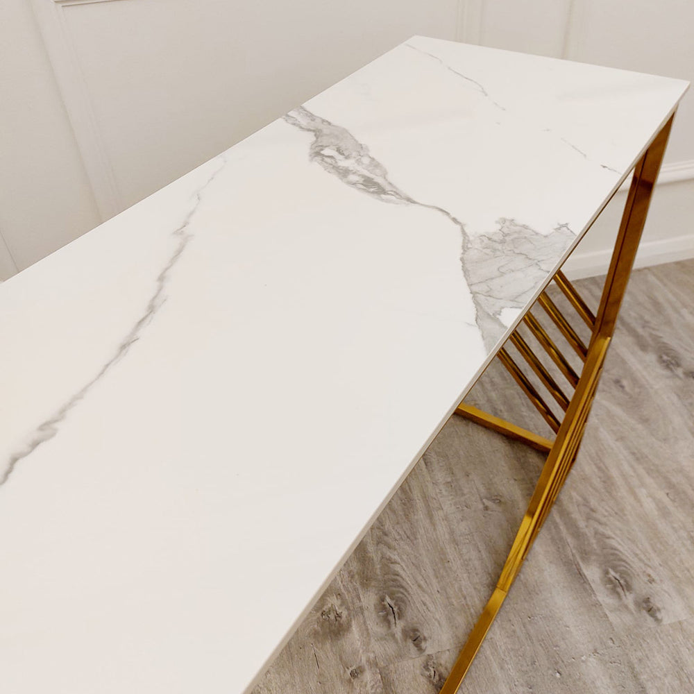 Azure Gold Console Table