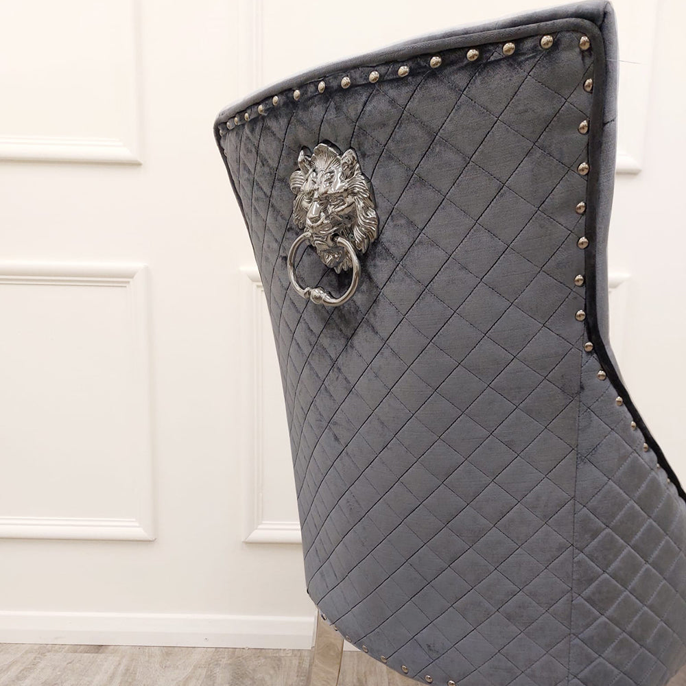 Bentley Velvet Chrome Dining Chair