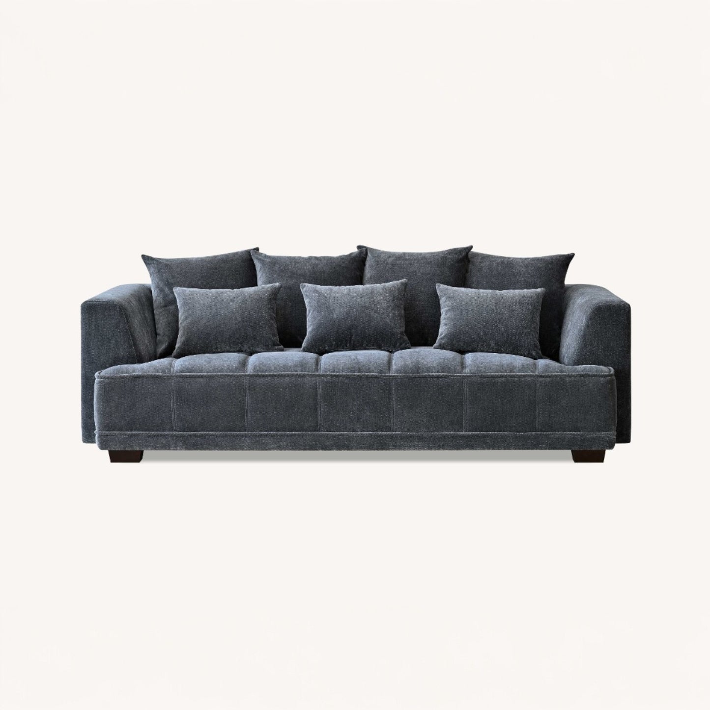 Aluxo Gramercy Sofa Range in Steel Velvet