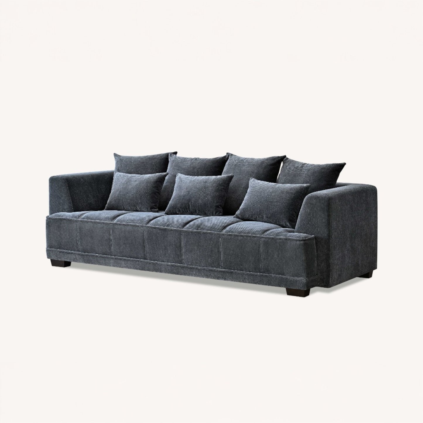 Aluxo Gramercy Sofa Range in Steel Velvet