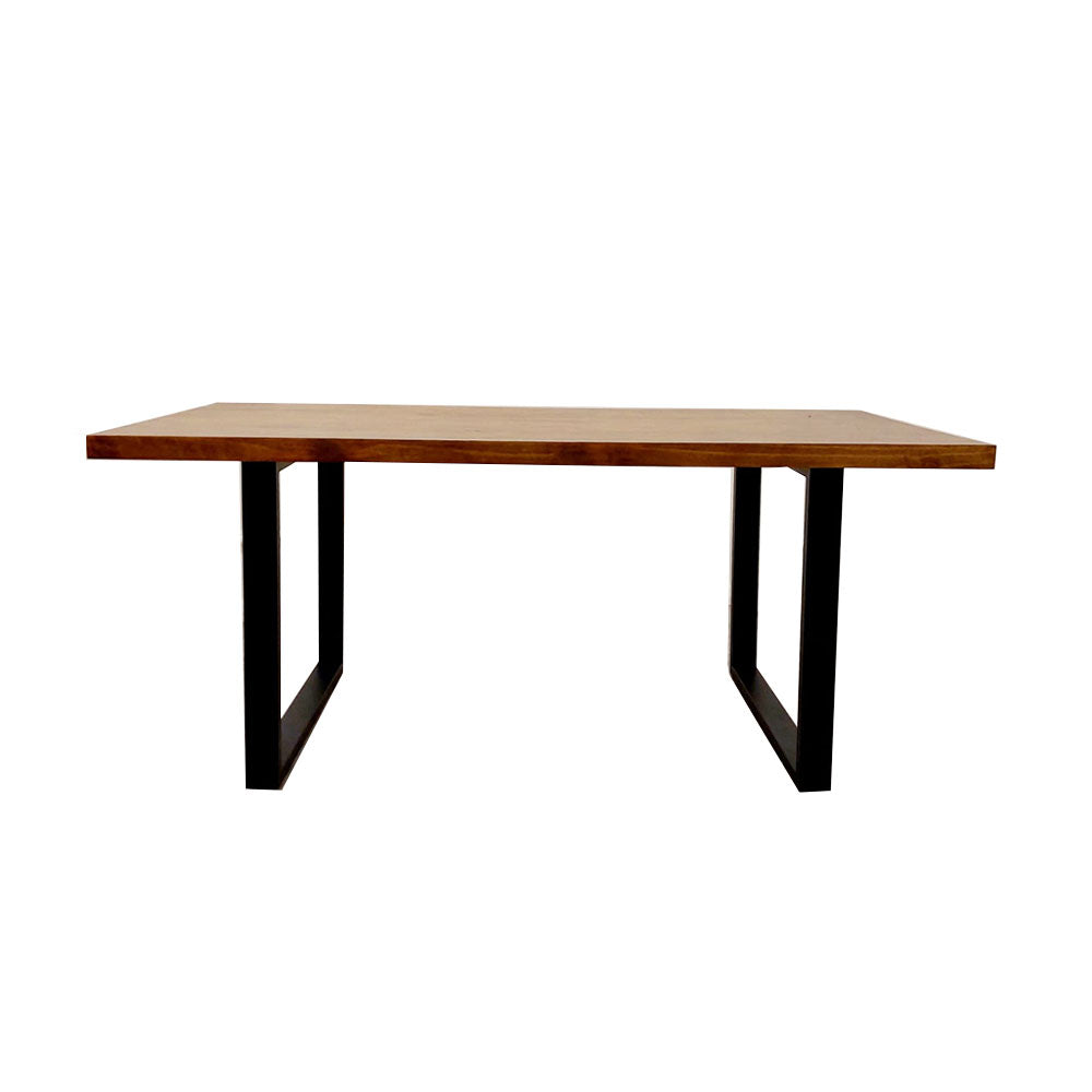 Freya 1.8 Dining Table with Matt Black Metal Legs