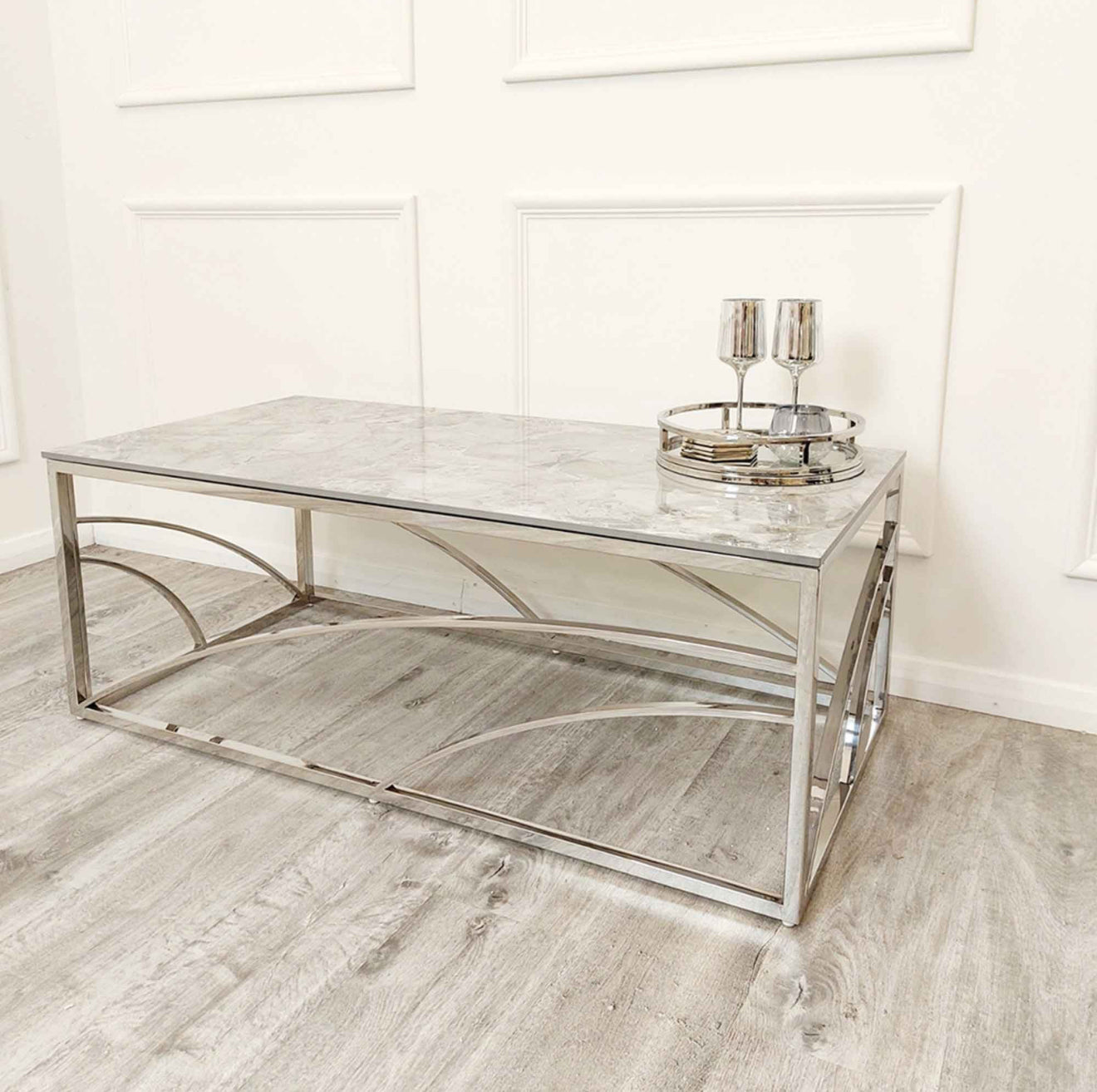 Stella Chrome Coffee Table