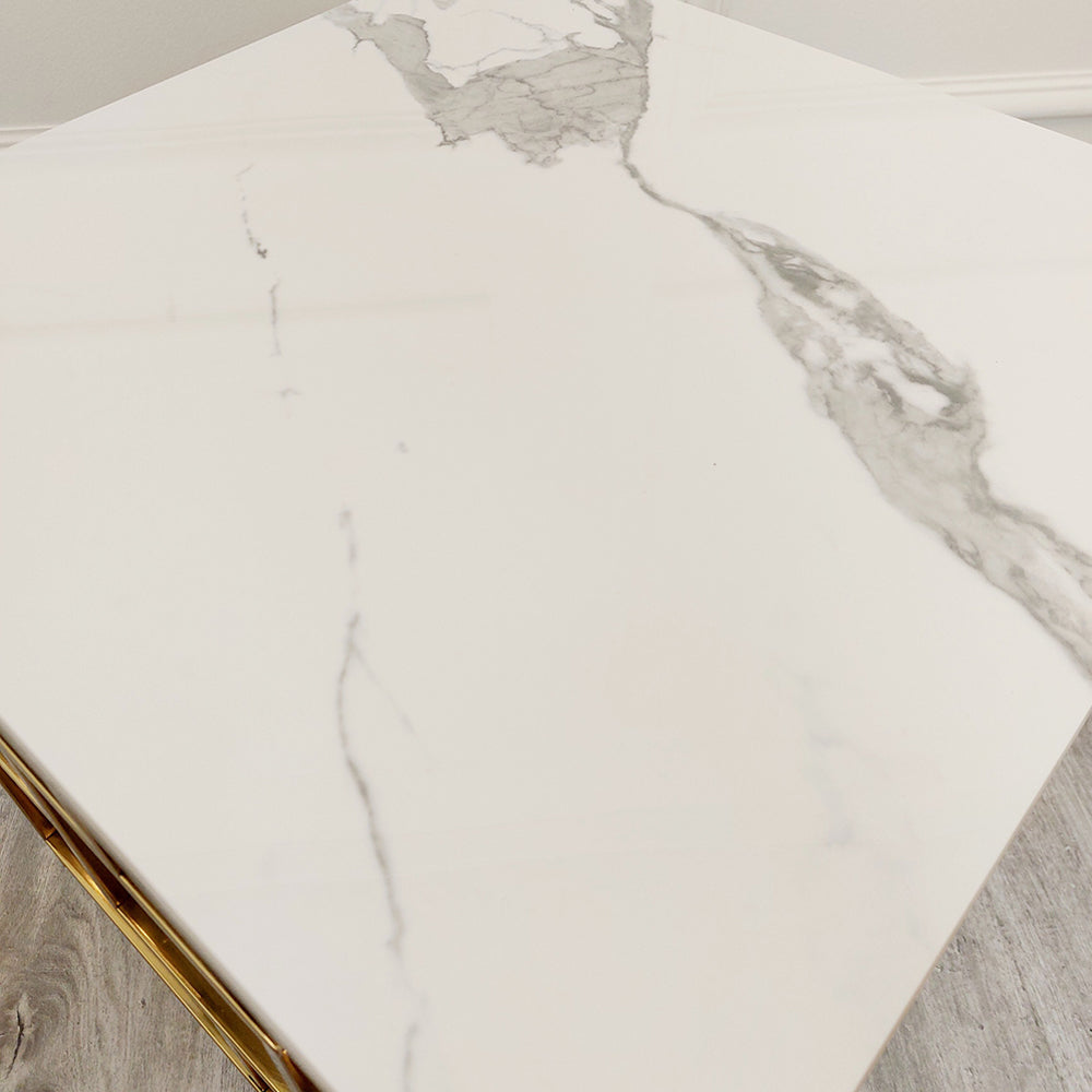 Geo Gold Lamp Table