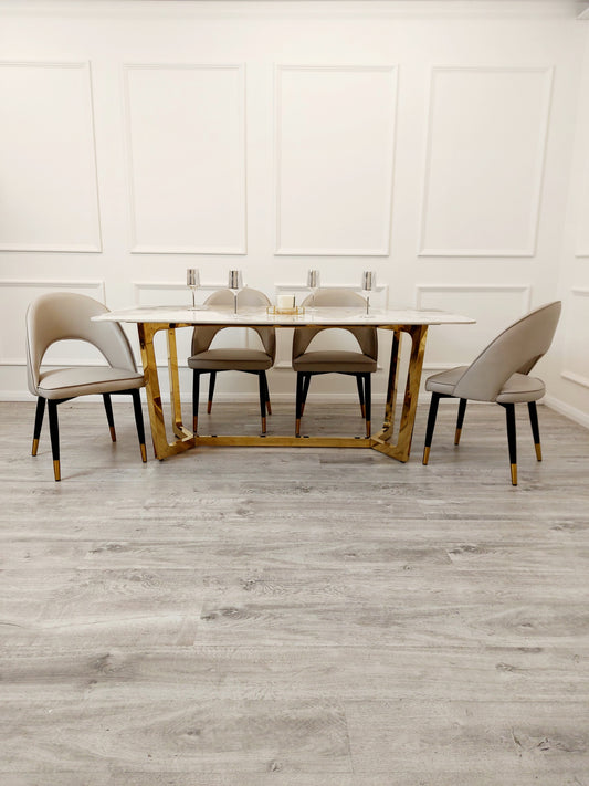 Lucien 1.8 Gold Dining Table