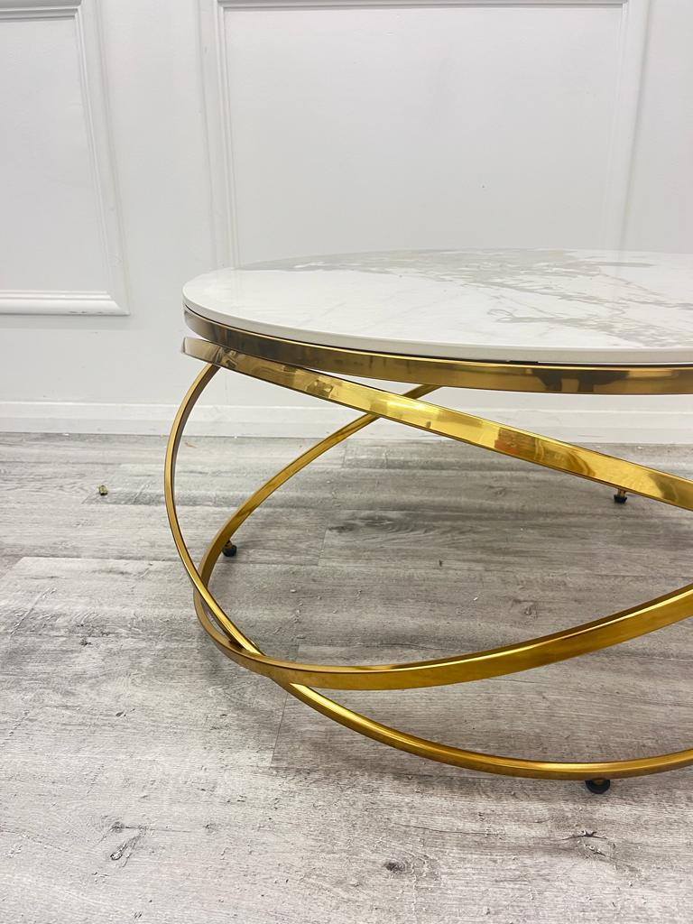 Spiro Sintered Stone Coffee Table