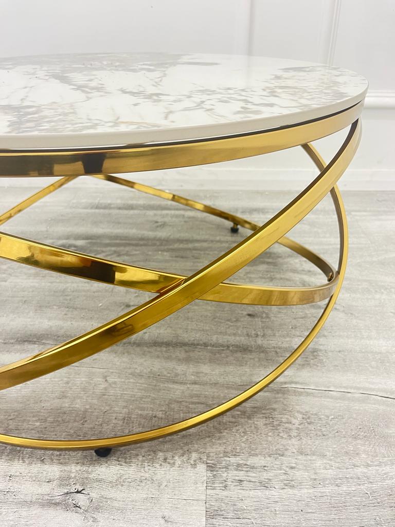 Spiro Sintered Stone Coffee Table