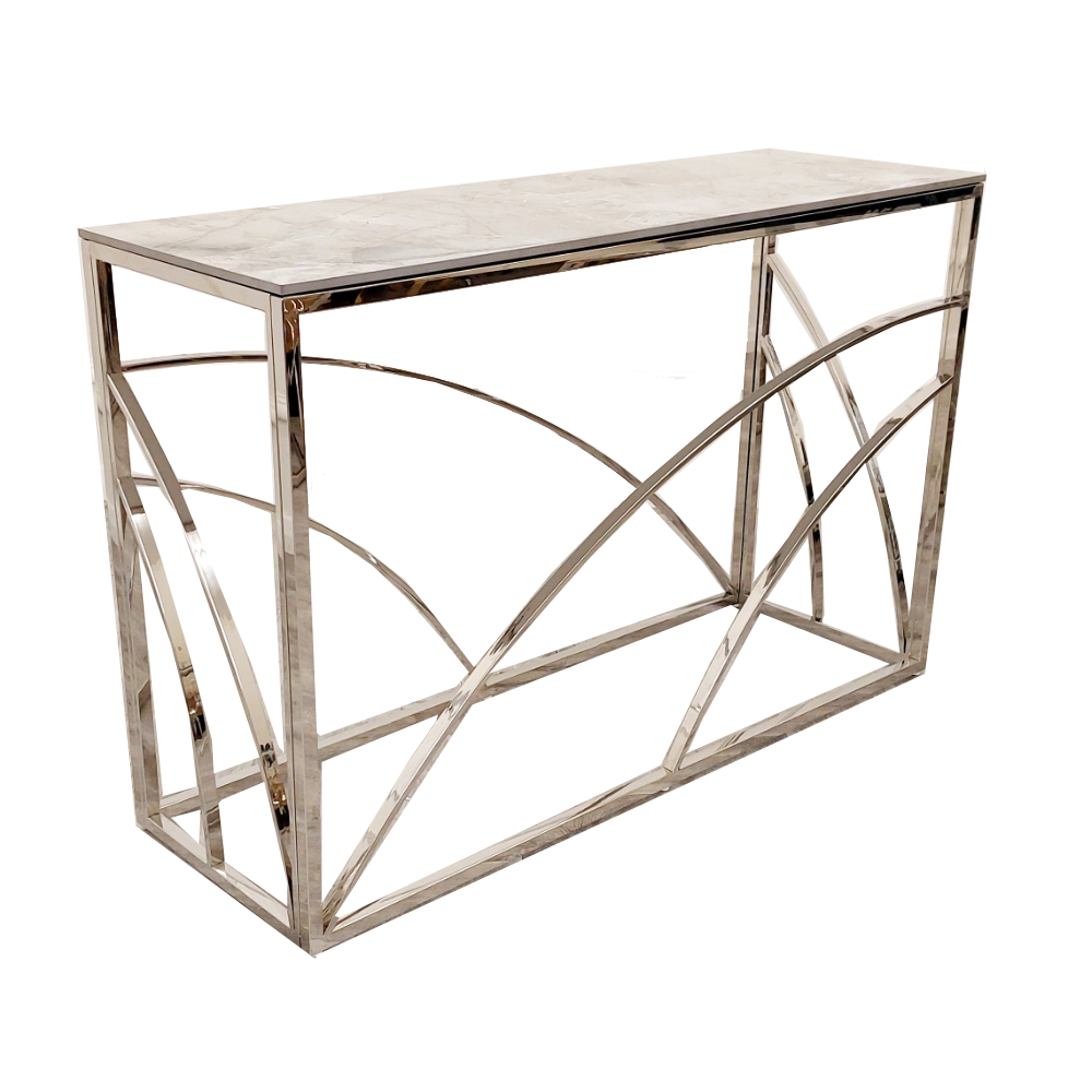 Stella Chrome Console Table