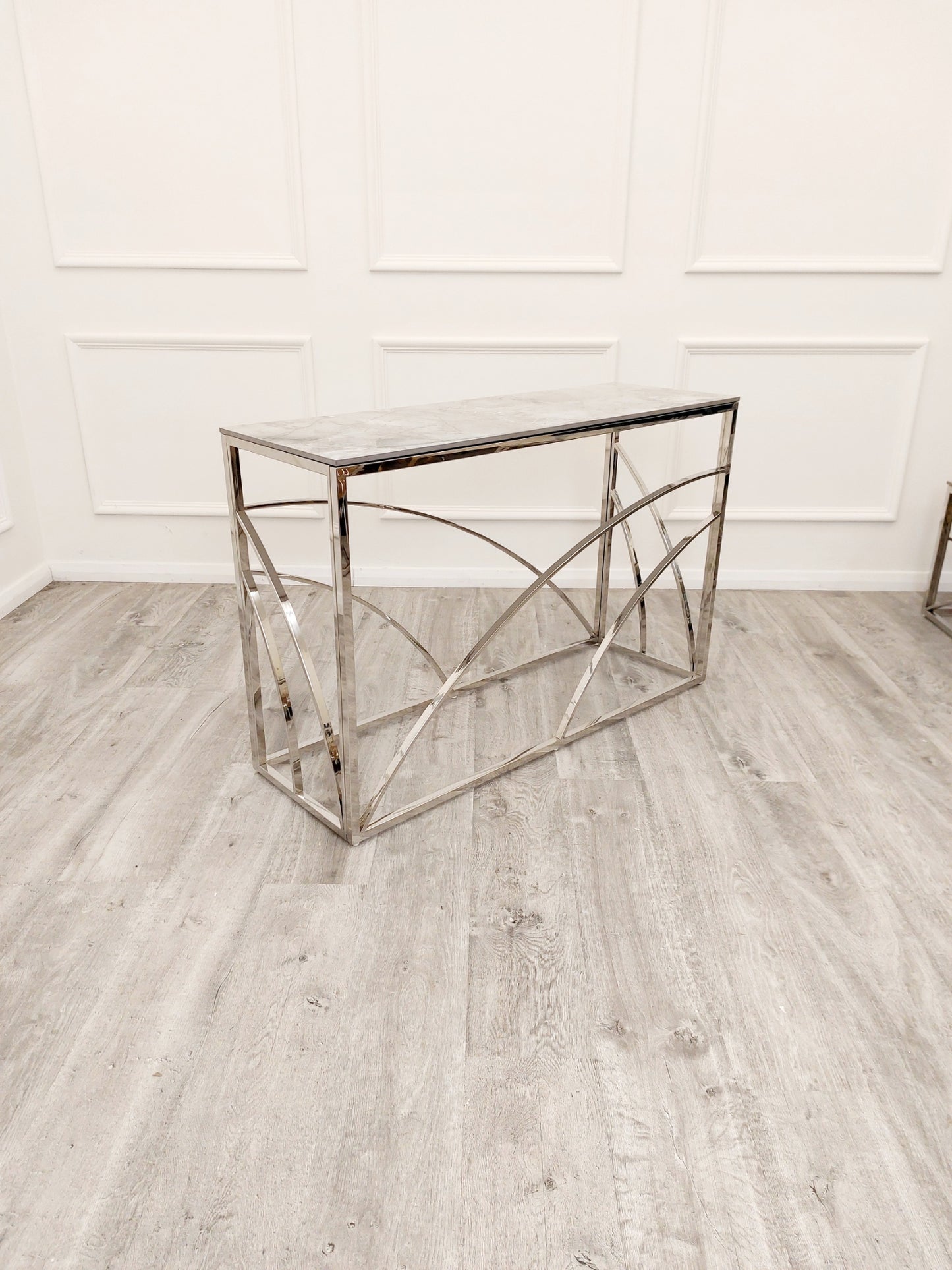 Stella Chrome Console Table