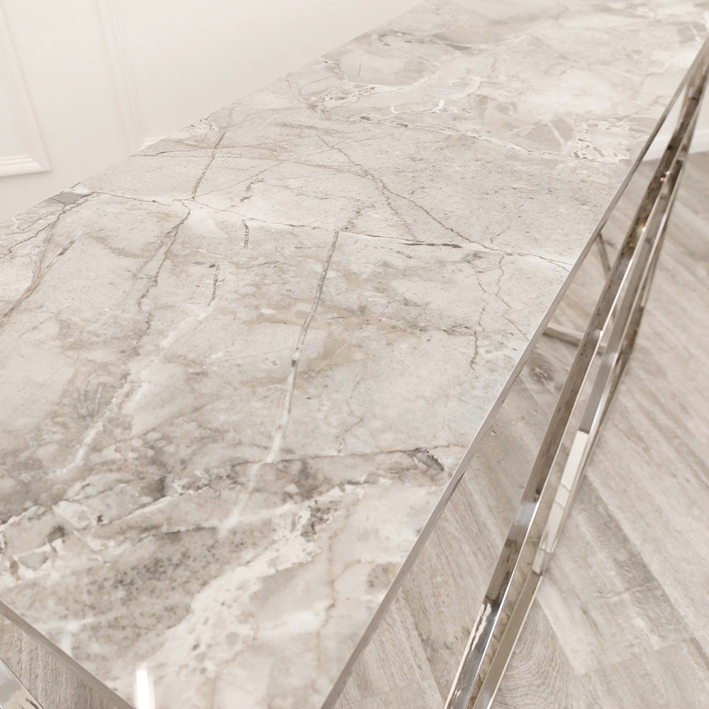 Stella Chrome Console Table