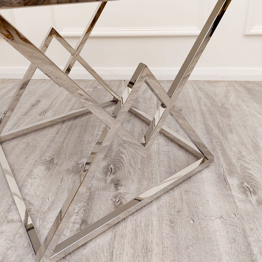 Vesta Chrome Lamp Table