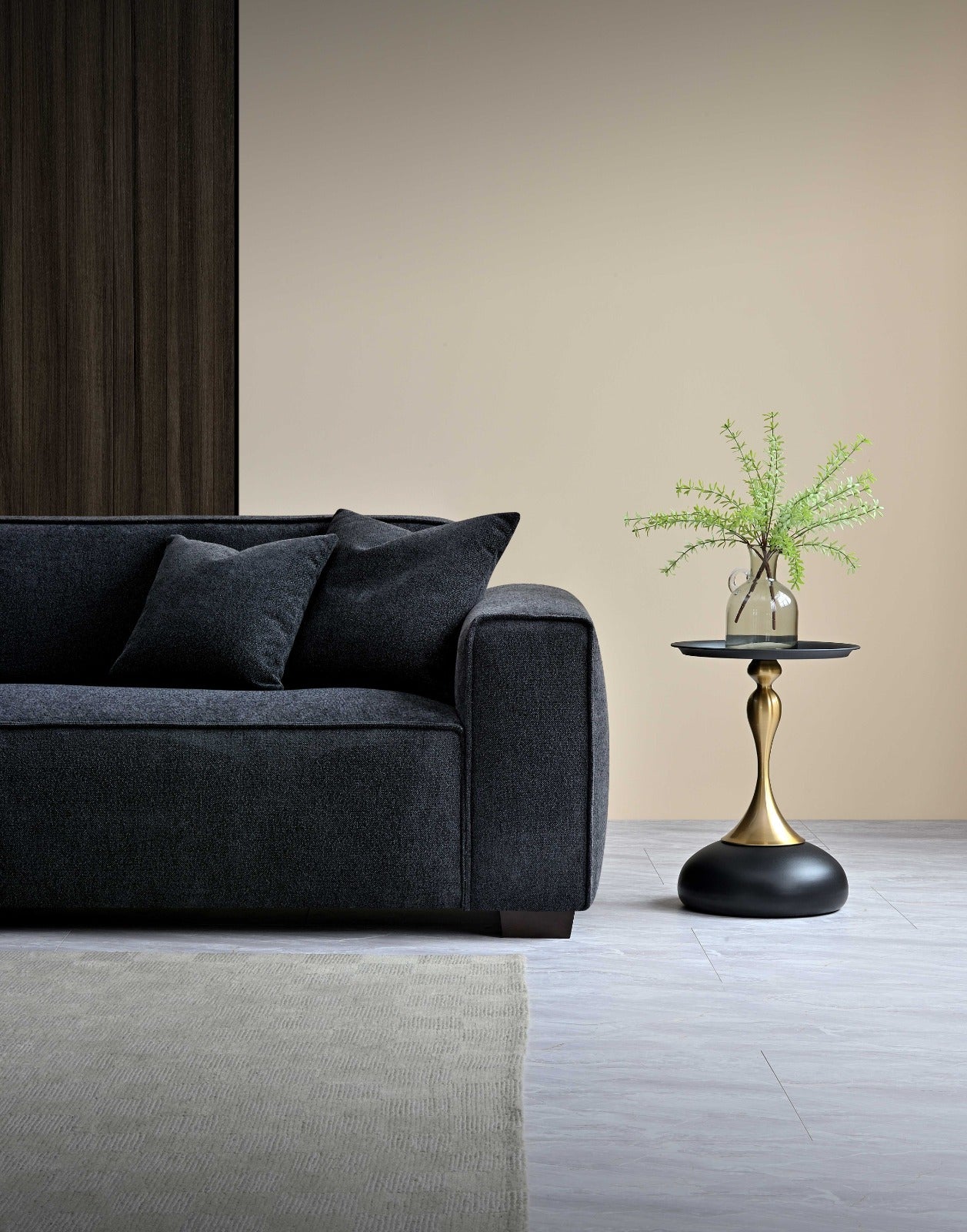 Aluxo Dakota 4 Seater Sofa in Midnight Boucle