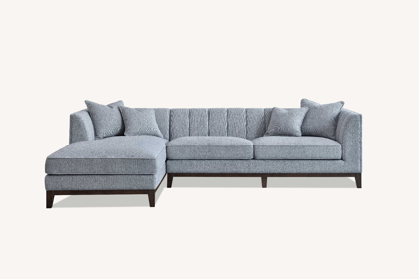 Aluxo Cooper Left Hand Corner Sofa in Dolphin Boucle