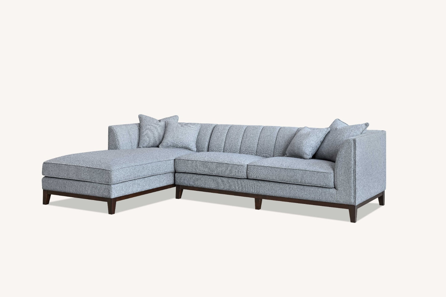 Aluxo Cooper Left Hand Corner Sofa in Dolphin Boucle