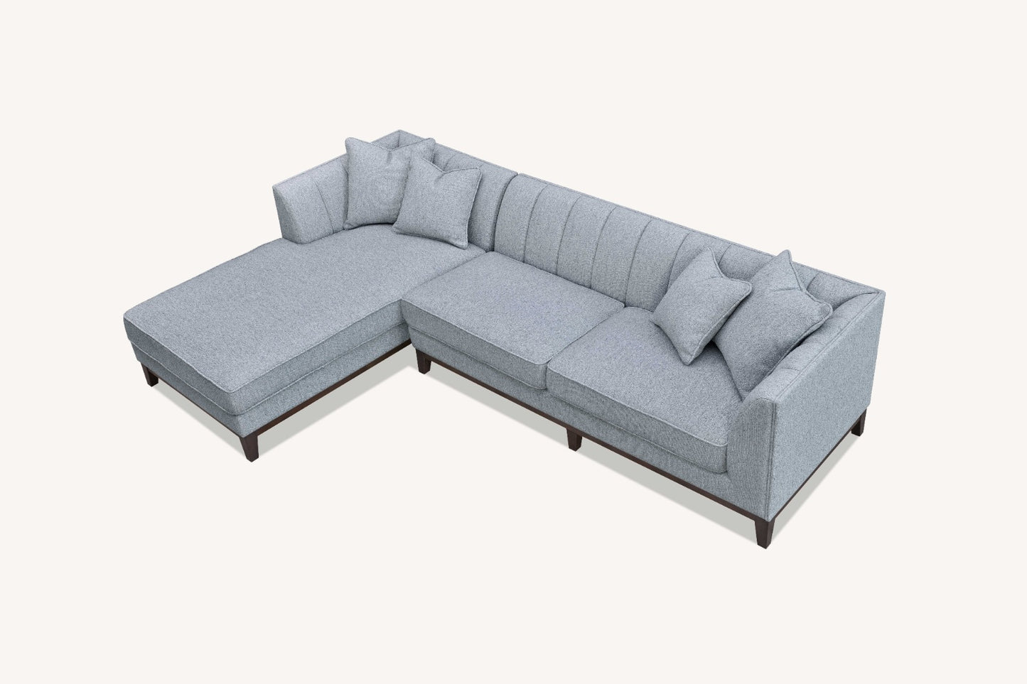 Aluxo Cooper Left Hand Corner Sofa in Dolphin Boucle