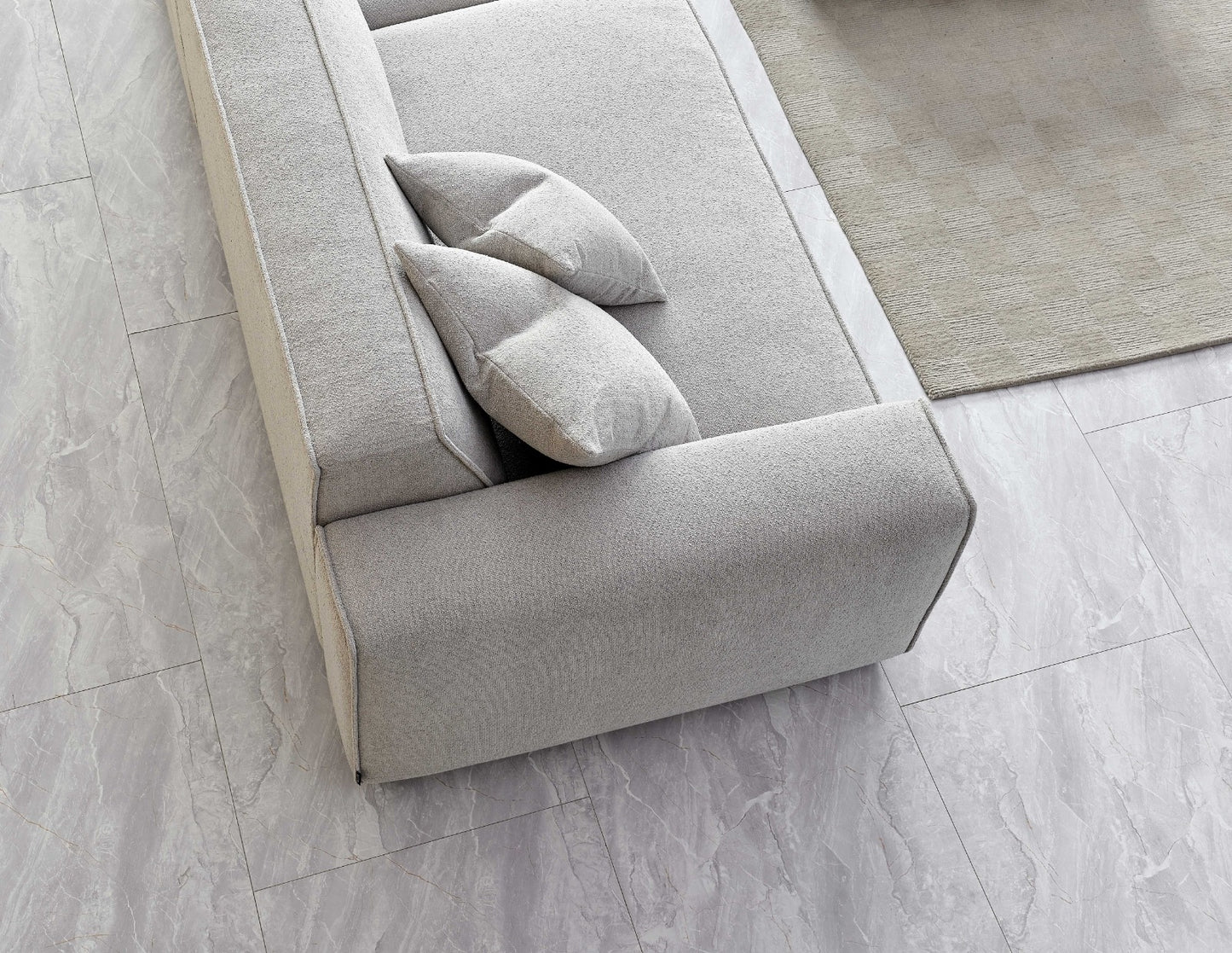 Aluxo Dakota 4 Seater Sofa in Pebble Boucle