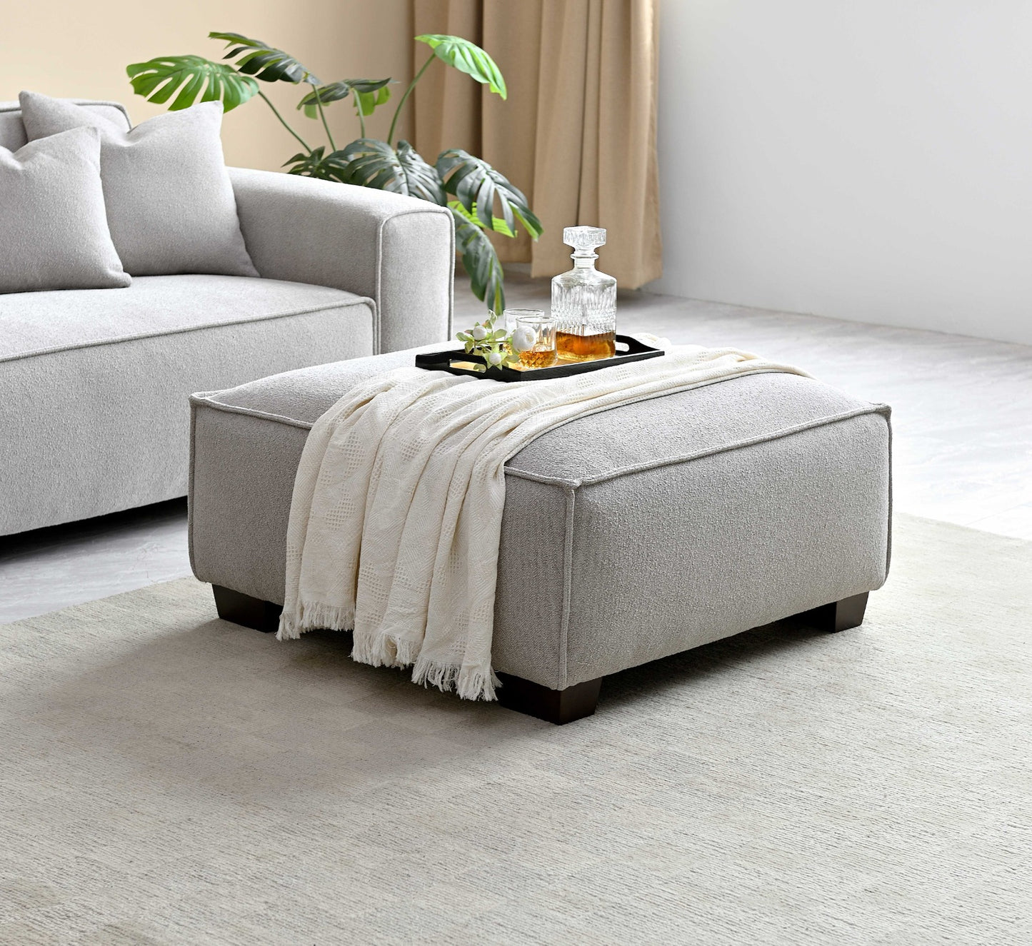 Aluxo Dakota 4 Seater Sofa in Pebble Boucle