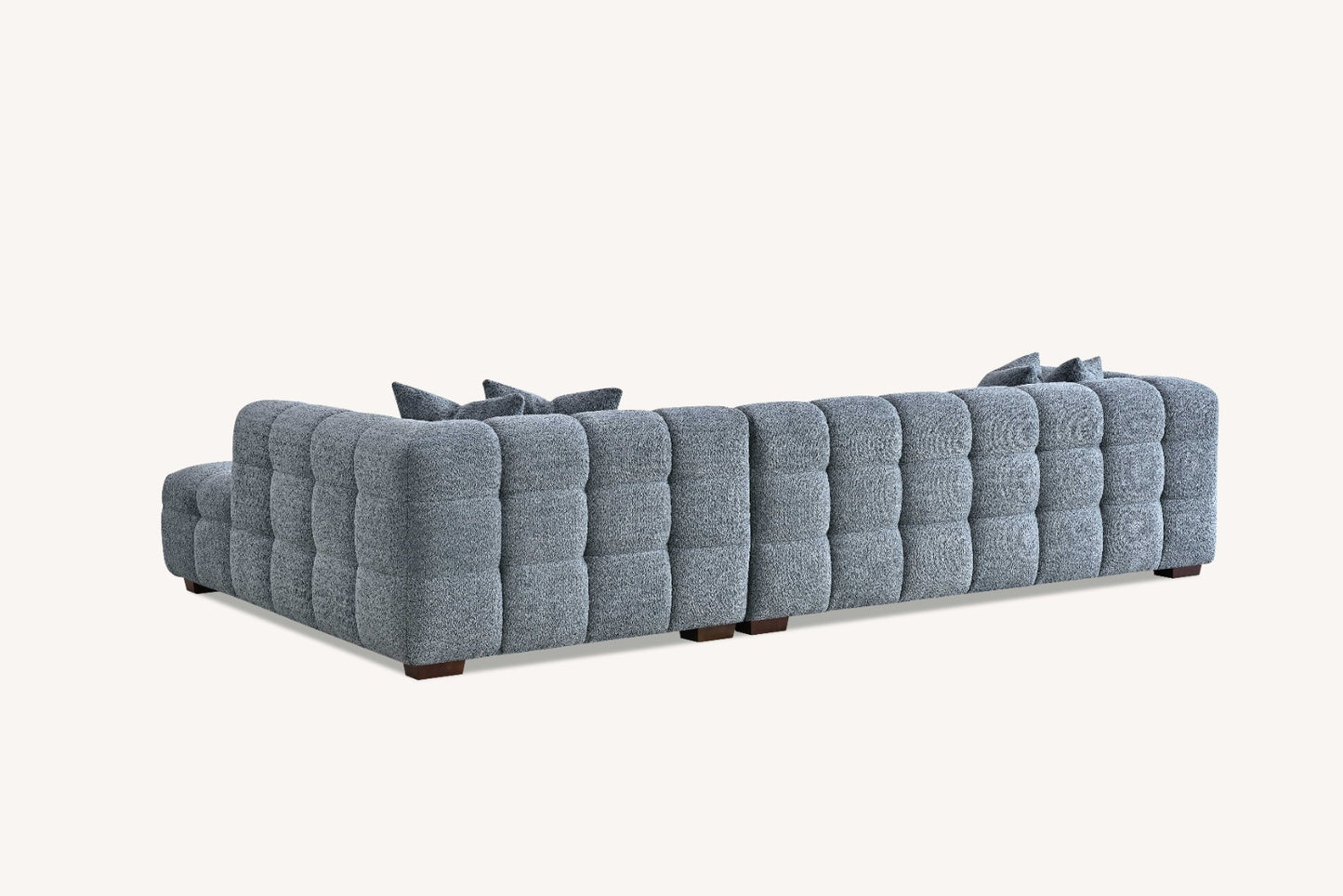 Aluxo Tribeca Corner Sofa in Iron Boucle