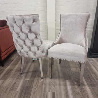 Kensington Velvet Chrome Dining Chair