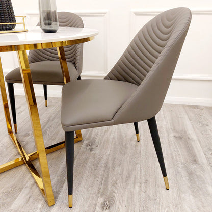 ALBA LEATHER DINING CHAIR