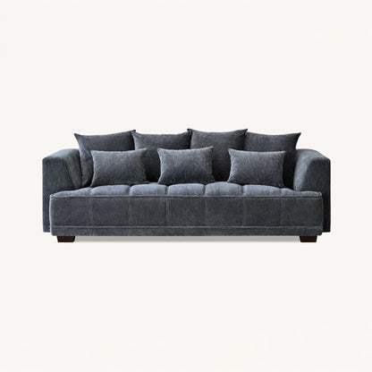 Aluxo Gramercy Sofa Range in Steel Velvet