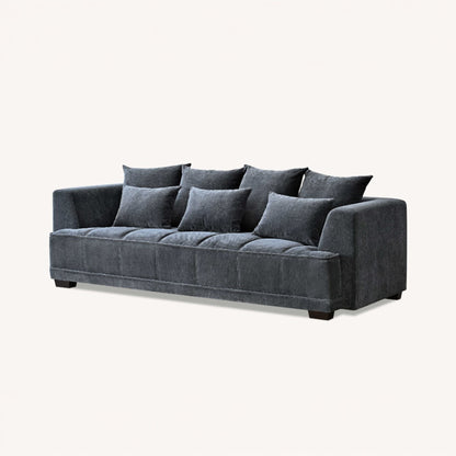 Aluxo Gramercy Sofa Range in Steel Velvet