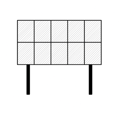26" Strutted Headboard