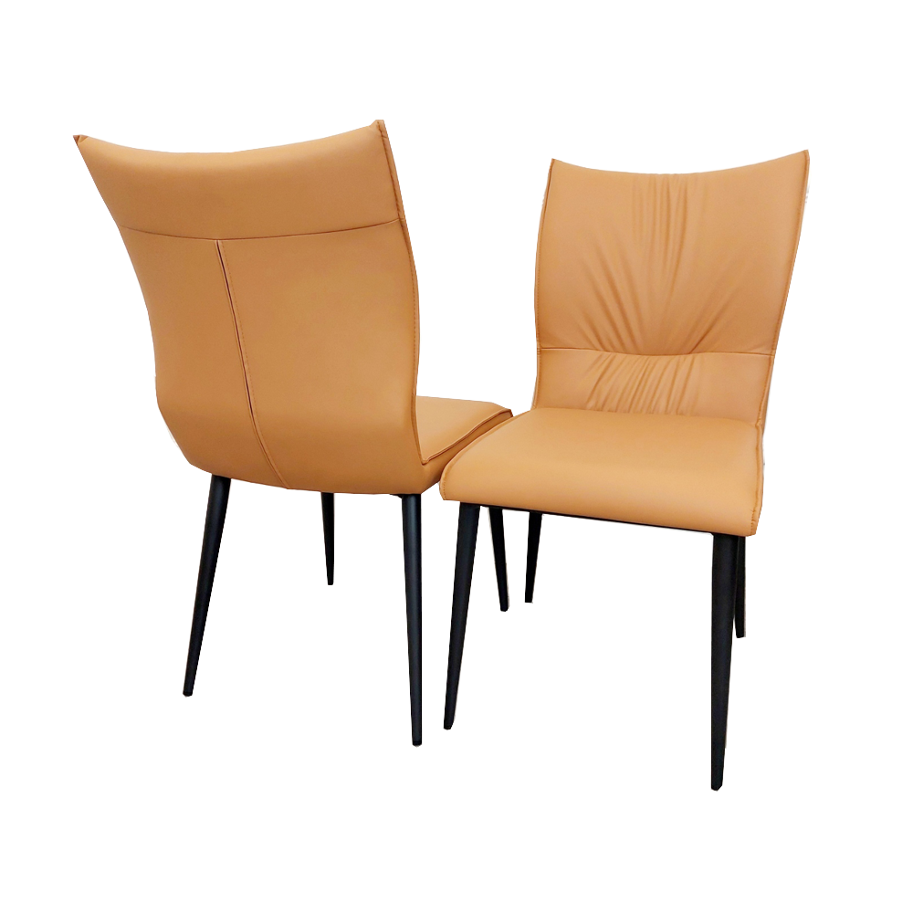 FLORA LEATHER DINING CHAIR