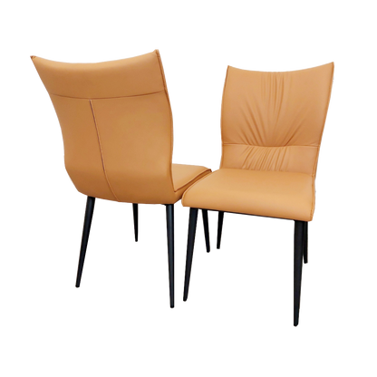 FLORA LEATHER DINING CHAIR