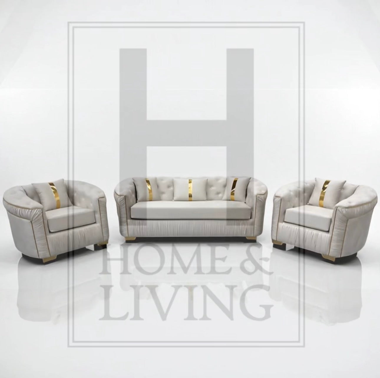 Ambassador Chesterfield Sofa in Ceam Plush Velvet