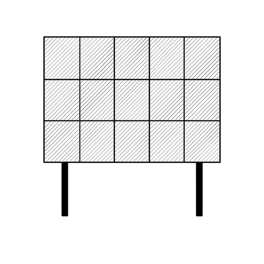 26" Strutted Headboard