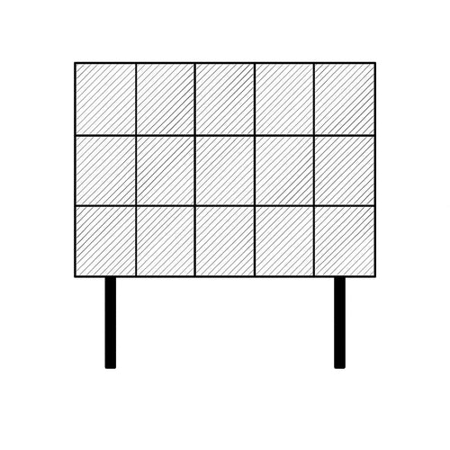 26" Strutted Headboard