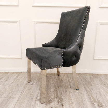 Kensington Velvet Chrome Dining Chair