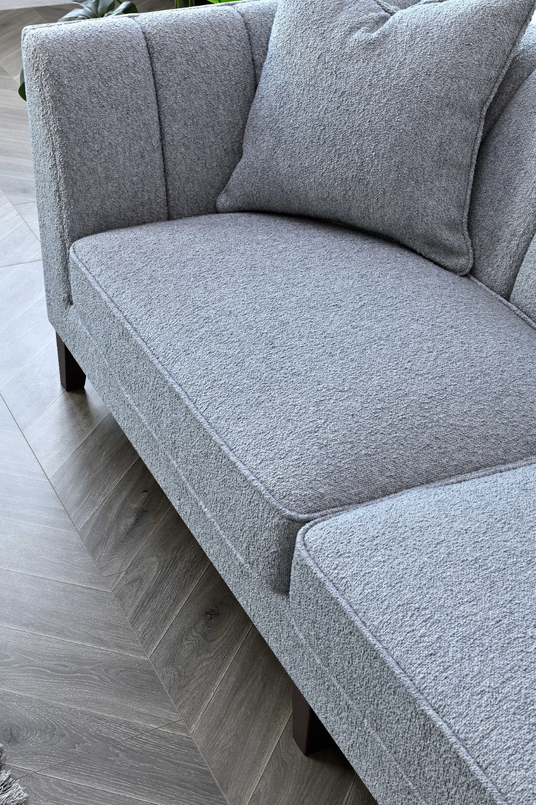 ALUXO COOPER 3-SEATER SOFA IN DOLPHIN BOUCLE