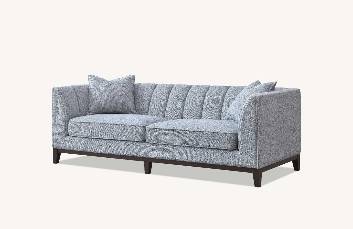 ALUXO COOPER 3-SEATER SOFA IN DOLPHIN BOUCLE