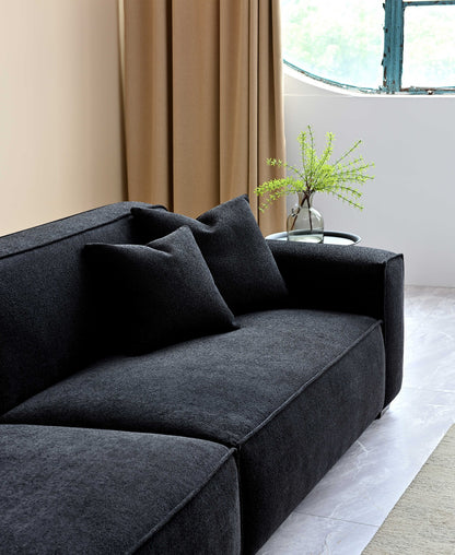 ALUXO DAKOTA 4-SEATER SOFA IN MIDNIGHT BOUCLE