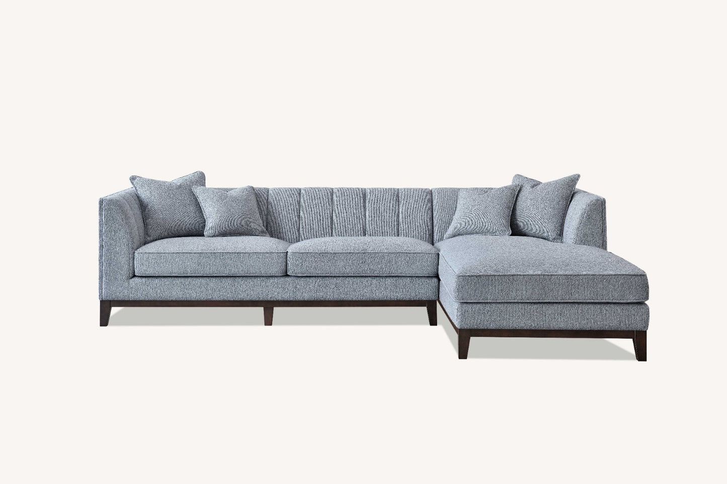 ALUXO COOPER RIGHT HAND CORNER SOFA IN DOLPHIN BOUCLE