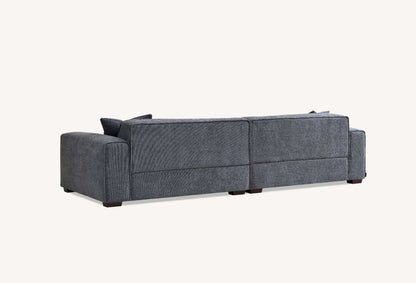 ALUXO DAKOTA 4-SEATER SOFA IN CHARCOAL BOUCLE