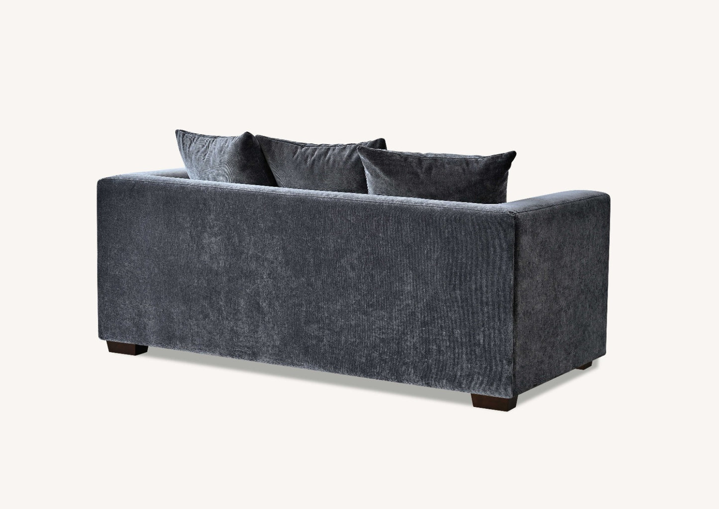 ALUXO GRAMERCY SOFA RANGE IN STEEL VELVET