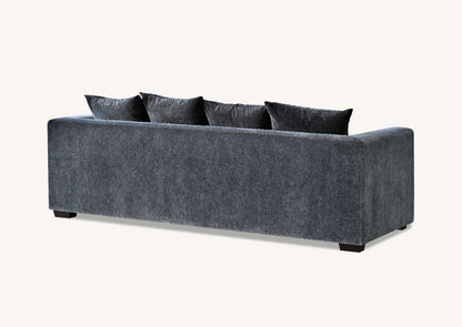 ALUXO GRAMERCY SOFA RANGE IN STEEL VELVET