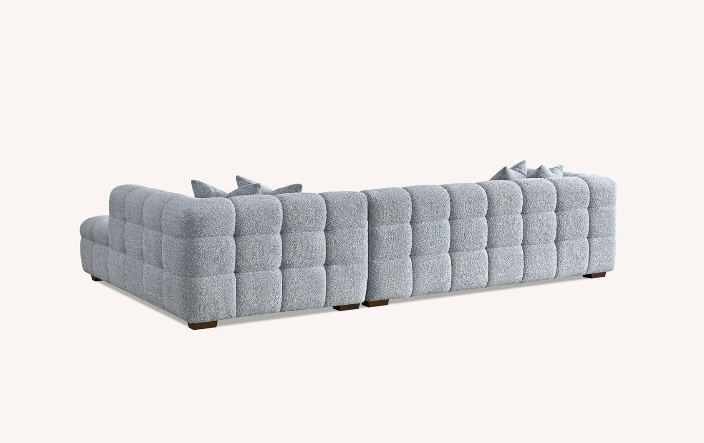 ALUXO TRIBECA SOFA RANGE IN PEARL BOUCLE