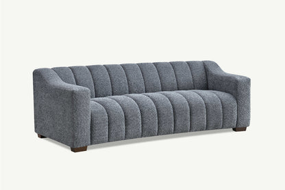 ALUXO ASTORIA 3 SEATER SOFA IN IRON BOUCLE